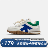  Kappa/卡帕 软底 儿童跑步鞋  006C绿/兰|网面单鞋|透气款 37码 适合脚长22.3-22.8cm
