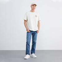 Wrangler 秋季803Greensboro深蓝色中腰直筒舒适百搭男士牛仔裤