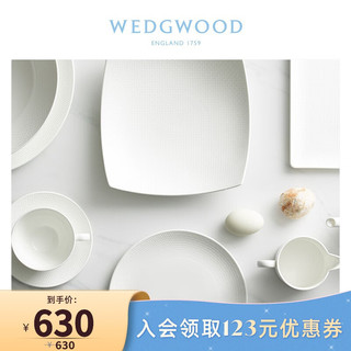 WEDGWOOD 威基伍德几何25cm餐盘欧式骨瓷餐盘大盘子果盘家用