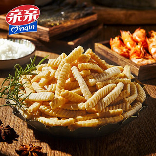 亲亲（Qinqin）虾条膨化高端休闲食品140g （簋街爆辣味+金沙蛋黄味）零食大礼包
