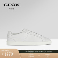 GEOX杰欧适男鞋2024年早春小白鞋日常舒适休闲板鞋U45CHB 白色C1000 39