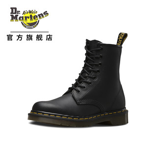 马丁（DR.MARTENS）1460英伦风复古软皮黑色男女款8孔马丁靴 黑色 41