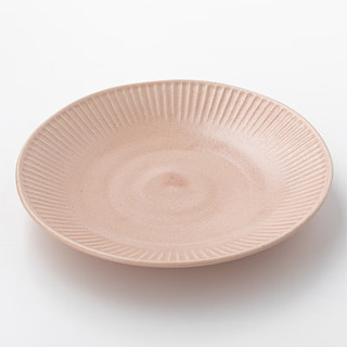 NITORI宜得利家居 家用陶瓷餐具简约餐具 超轻量餐具 粉红 18cm超轻量小盘