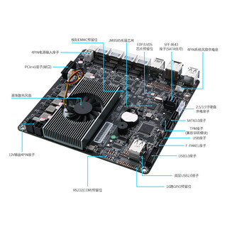 畅网微控 畅网i3-N305六盘位NAS-DC版本/4网2.5G6个SATA3.0 主板