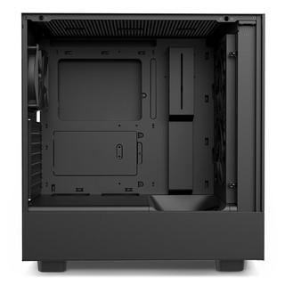 NZXT 恩杰 H5Flow 电竞游戏中塔ATX机箱（钢化玻璃侧板/280支持水冷） 黑色