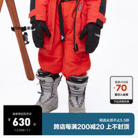 little MO&Co.防泼水三防 little moco童装23冬装男女童加厚滑雪裤保暖长裤 大红色 110/53