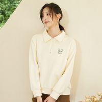 茵曼秋季百搭卫衣简约时尚内搭外穿文艺少女风小众潮流