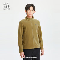 KOLON SPORT可隆抓绒夹克男户外运动保暖抓绒衣徒步露营透汽夹克 LHFJ4SN191-CA 驼色 180/XL