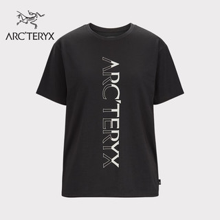 ARC'TERYX 始祖鸟 ARC’TERYX始祖鸟 DOWNWORD SS  透气 女子 棉质短袖T恤 Black/黑色 L