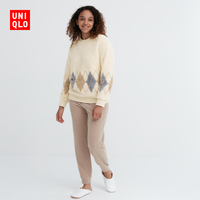 UNIQLO 优衣库 女装 摇粒绒套装(长袖印花 休闲家居服睡衣秋冬) 461322