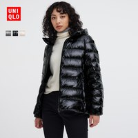 UNIQLO 优衣库 女装 高级轻型羽绒服亮面连帽外套(2023冬季) 466838