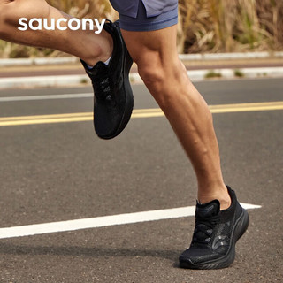 索康尼（SAUCONY）男鞋24春菁华KINVARA 14跑鞋透气轻便运动鞋耐磨缓震跑步鞋 菁华14/黑武士 44/10/280mm