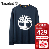 Timberland添柏岚卫衣男装踢不烂秋冬户外运动休闲经典大LOGO长袖T恤A277C A277CU10 XS/165