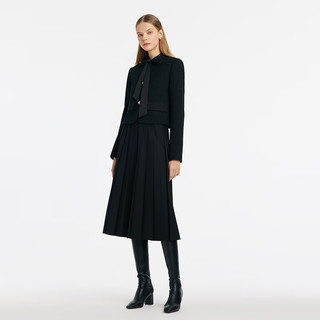 歌莉娅   法式优雅小香风套装（外套+半裙）  1C1CAB030 00B黑色（预计2月2日发货） XXS（预计2月2日发货）