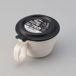 HAGCZATNG 日本进口文艺塑料带盖牛奶咖啡杯 360ML