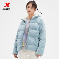 XTEP 特步 连帽羽绒服女冬季保暖防风休闲棉服外套上衣978428190468