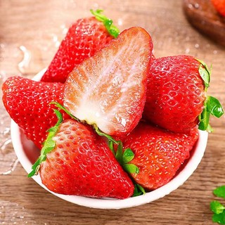 蜜企味四川大凉山红颜草莓新鲜现摘当季水果 当季草莓 净重2.5斤 单果10-25克