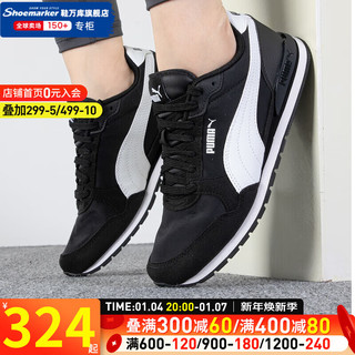 PUMA 彪马 男鞋女鞋 23时尚运动鞋跑步训练耐磨舒适透气板鞋休闲鞋 384857-01 35.5