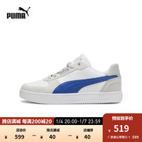 彪马（PUMA） 男女同款复古休闲板鞋 CAVEN 2.0 LUX SD 395080 白-浅灰-蓝釉色-02 37.5