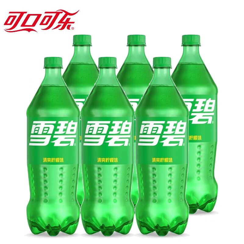 Fanta 芬达 可口可乐（Coca-Cola）汽水碳酸饮料1.25L*6瓶 大瓶装 家庭聚会 年货整箱 雪碧