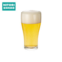 NITORI宜得利家居 餐厅洋酒葡萄酒杯多用高脚杯啤酒杯子 啤酒杯2只装 425ML