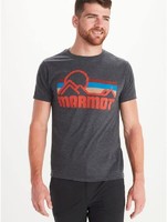 Marmot 土拨鼠 男式海岸短袖 T 恤,炭灰色,XL 码
