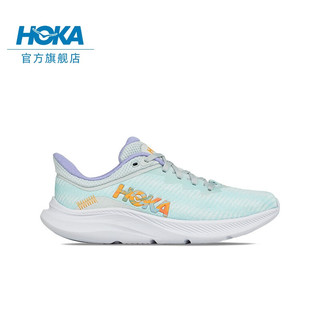 HOKA ONE ONE 男女款秋冬速力马尔跳绳综合训练鞋 冰流蓝 / 琥珀黄-女 37