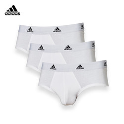 adidas 阿迪达斯 男士内裤三角裤 3条装 白色