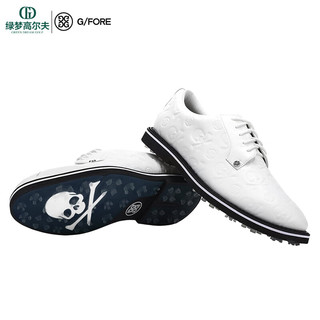 Footjoy高尔夫球鞋男士G4球鞋印花logo鞋子golf柔软防滑防泼水运动皮鞋 白G4MS20EF22-S/ONX 41.5