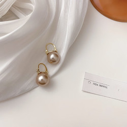 KOSE 高丝 银针简约个性潮精致珍珠耳环时尚百搭气质耳环