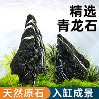 派乐特鱼缸青龙石松皮石溪流石造景石天然真石头草缸假山底砂盆景微景观