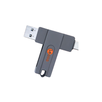 来酷 Lecoo KU200 USB3.2 U盘 灰色 1TB USB-A/Type-C
