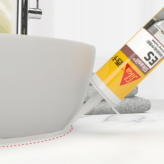 Sika 西卡 ES防霉玻璃胶 防水厨卫生间中性门窗马桶密封美容胶 瓷白色