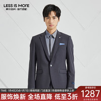 利郎轻时尚男装【双色TR】西服套装男商务西装正装二件套Q3QXF05 铁灰色 175