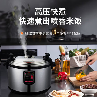 雪族（COOKING KETTLE）商用电压力锅食堂饭店餐厅酒店工厂多功能多用途煮饭煲汤锅电饭煲智能蒸锅 55L大容量电饭锅