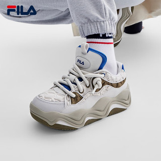 斐乐（FILA）男鞋BROOK摩登板鞋2023冬流沙鞋时尚休闲运动鞋 雨雾灰/黄昏绿-ND 41