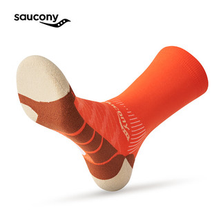 Saucony索康尼坦途广州城市款专属袜运动长袜跑步袜 鲜橙色 M
