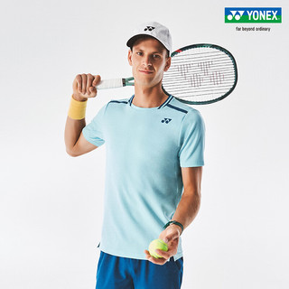 YONEX/尤尼克斯 10559EX 24SS大赛系列澳网 男款网球服 透气运动T恤yy 蓝绿色 M