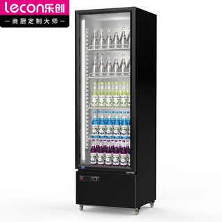 Lecon 乐创 展示柜冷藏柜保鲜柜饮料柜超市便利店冰箱立式单门冰柜食品水果啤酒柜 LC-ZSG230