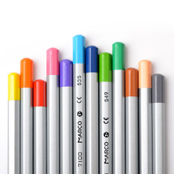 MARCO 马可 彩铅拉菲尼Raffine系列彩色铅笔填色绘画笔美术专业设计手绘铁盒装 36色油性纸盒