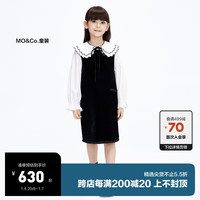 little MO&Co.little moco童装23冬女童无袖圆领背心直筒连衣裙KBC4DRS014 黑色 110/52