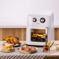 Crulo 日本Crulo  自动新款空气炸锅   11L   大容量     冰川白