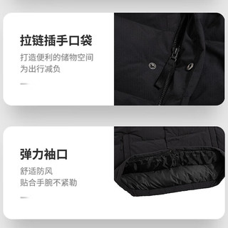 阿迪达斯 （adidas） 羽绒服男装 24春季运动服休闲保暖连帽跑步训练经典款外套 拉链口袋/含绒80%/偏大一码 XL(185/104A)