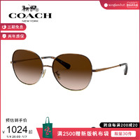 COACH 蔻驰 女款圆形金属 偏光太阳镜墨镜开车镜0HC7108