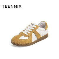 TEENMIX 天美意 德训鞋女板鞋春新款运动鞋厚底休闲鞋商场同款BC521AM2