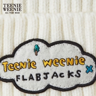 Teenie Weenie小熊&FLABJACKS联名秋冬时髦保暖毛线帽子女 象牙白 FRE