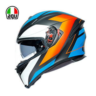 AGV头盔K5S CORE广角透气全盔跑盔机赛车MATT BLACK/BLUE/ORANGE M