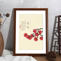 科语小清相框装裱画框挂墙12寸16大尺寸油画框架外框A4a3北欧ins风 胡桃色8125款简约实木 18寸标准35.3*45.5厘米