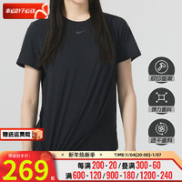 耐克（NIKE）女装2024新款运动服休闲时尚短袖T恤 FN2799-010