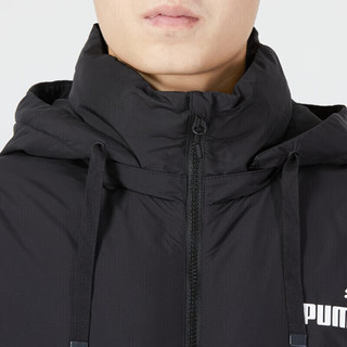 彪马（Puma）服网男装女装 春季服款长款大码加厚过膝连帽休 673647-01/黑色/防风保暖/80%含 XL